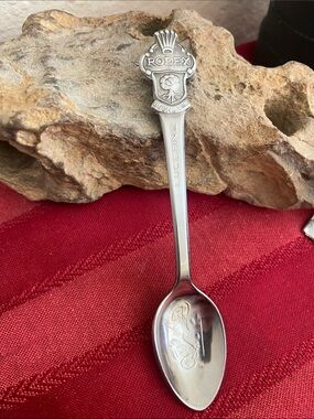 Vintage 80s Rolex Lucerne Silver Tone Collectible Souvenir Spoon